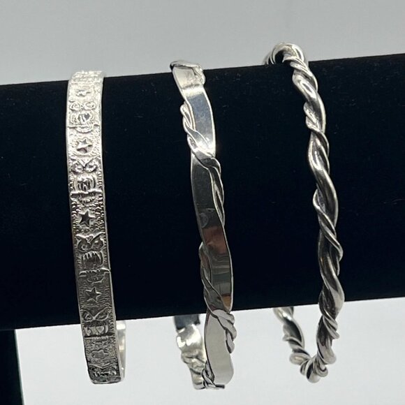 9” Taxco Mexico 925 silver bangles - Picture 2 of 5